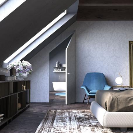 F.03 Usa de interior filomuro cu finisaj tapet